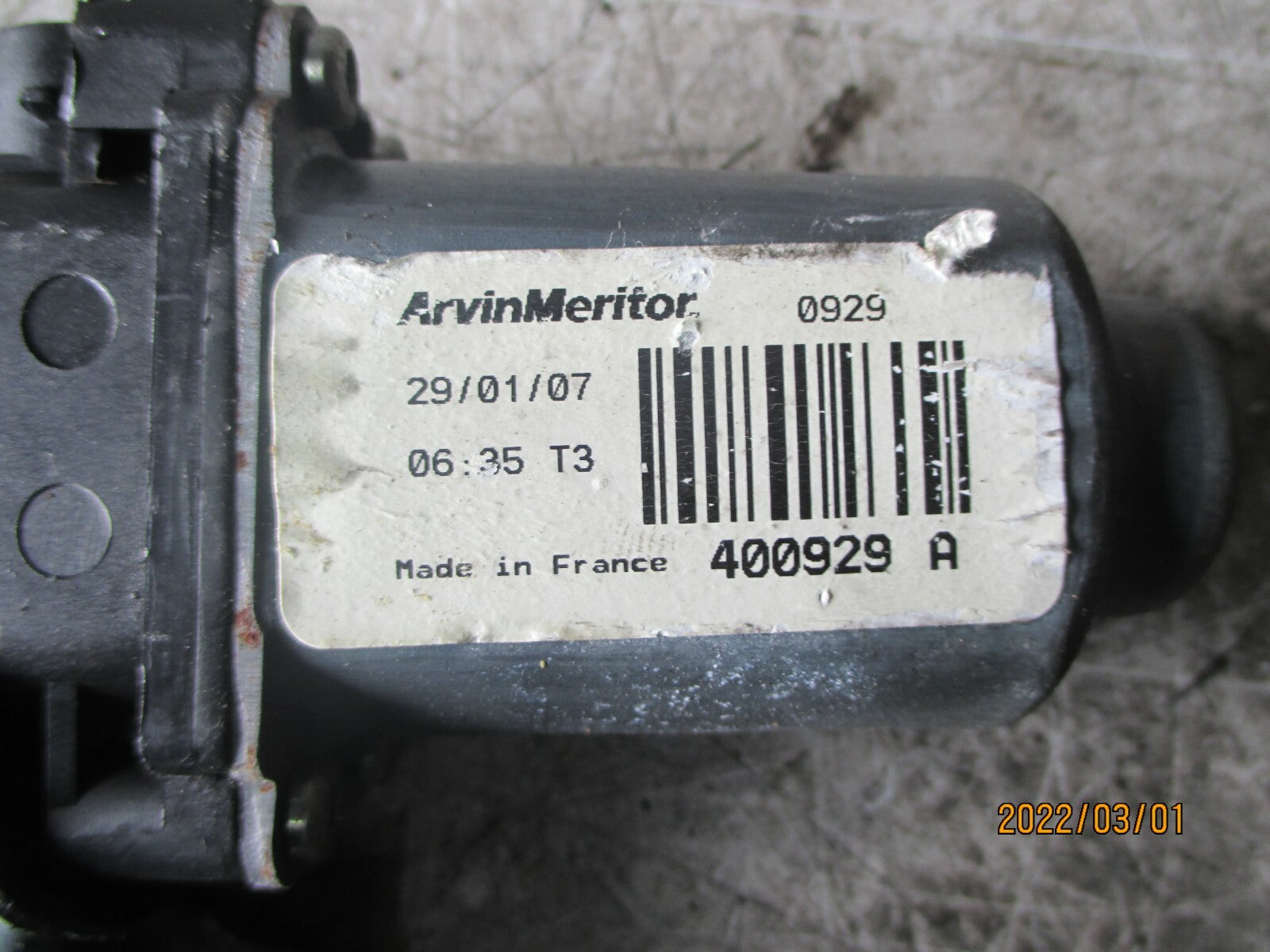 NISSAN NOTE 2008 MK1 E11 OSR DRIVER SIDE REAR WINDOW MOTOR REGULATOR 400929 A