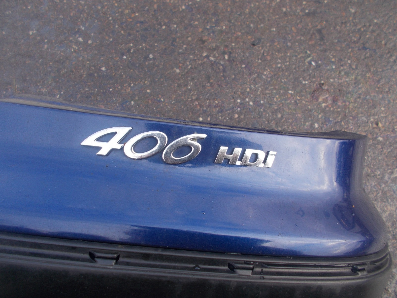 PEUGEOT 406 8B SALOON 1999-2003 FACELIFT REAR BUMPER BLUE
