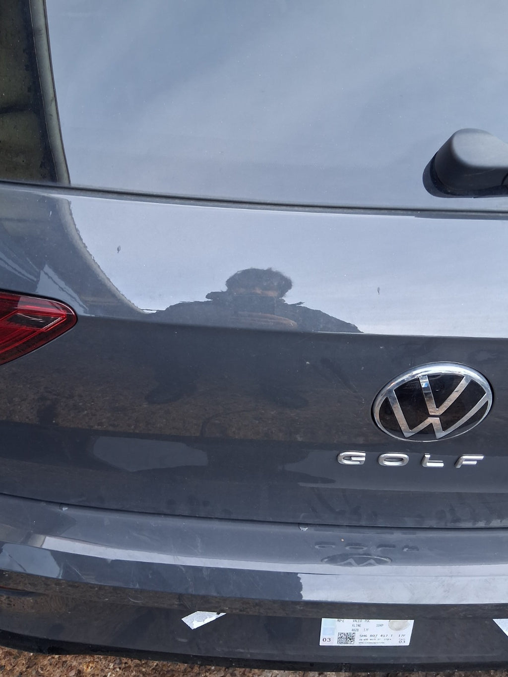 2024 VW VOLKSWAGEN GOLF MK8 R LINE BARE TAILGATE BOOTLID URANO GREY LI7F