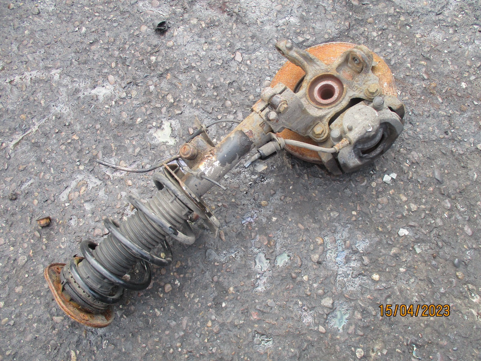 FORD S MAX 2010 2.0 DIESEL MANUAL OS DRIVER SIDE FRONT HUB LEG CALIPER SHOCK