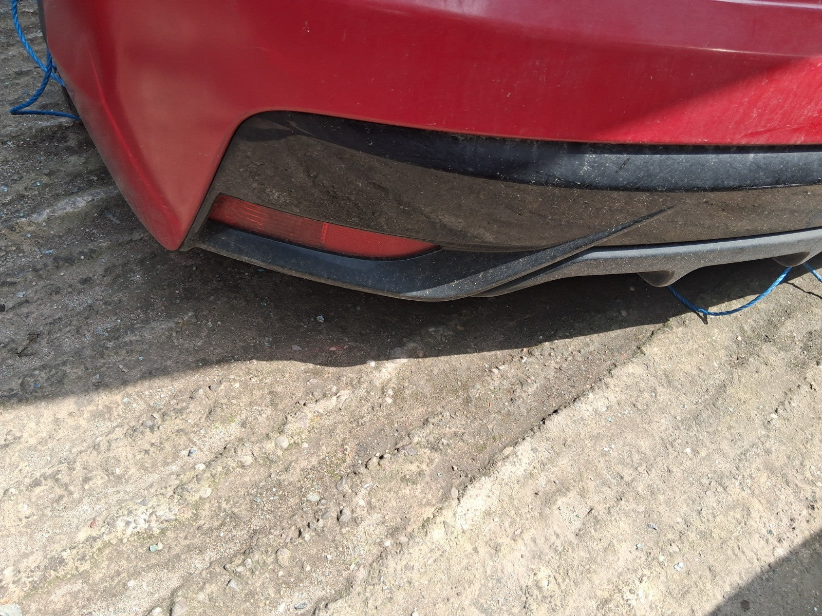 2016 HONDA CIVIC MK9 FACELIFT HATCHBACK COMPLETE REAR BUMPER MILANO RED R81