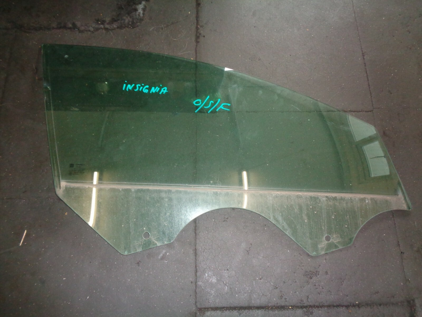 VAUXHALL INSIGNIA OSF DRIVER SIDE FRONT RIGHT DOOR WINDOW GLASS E1 43R00056