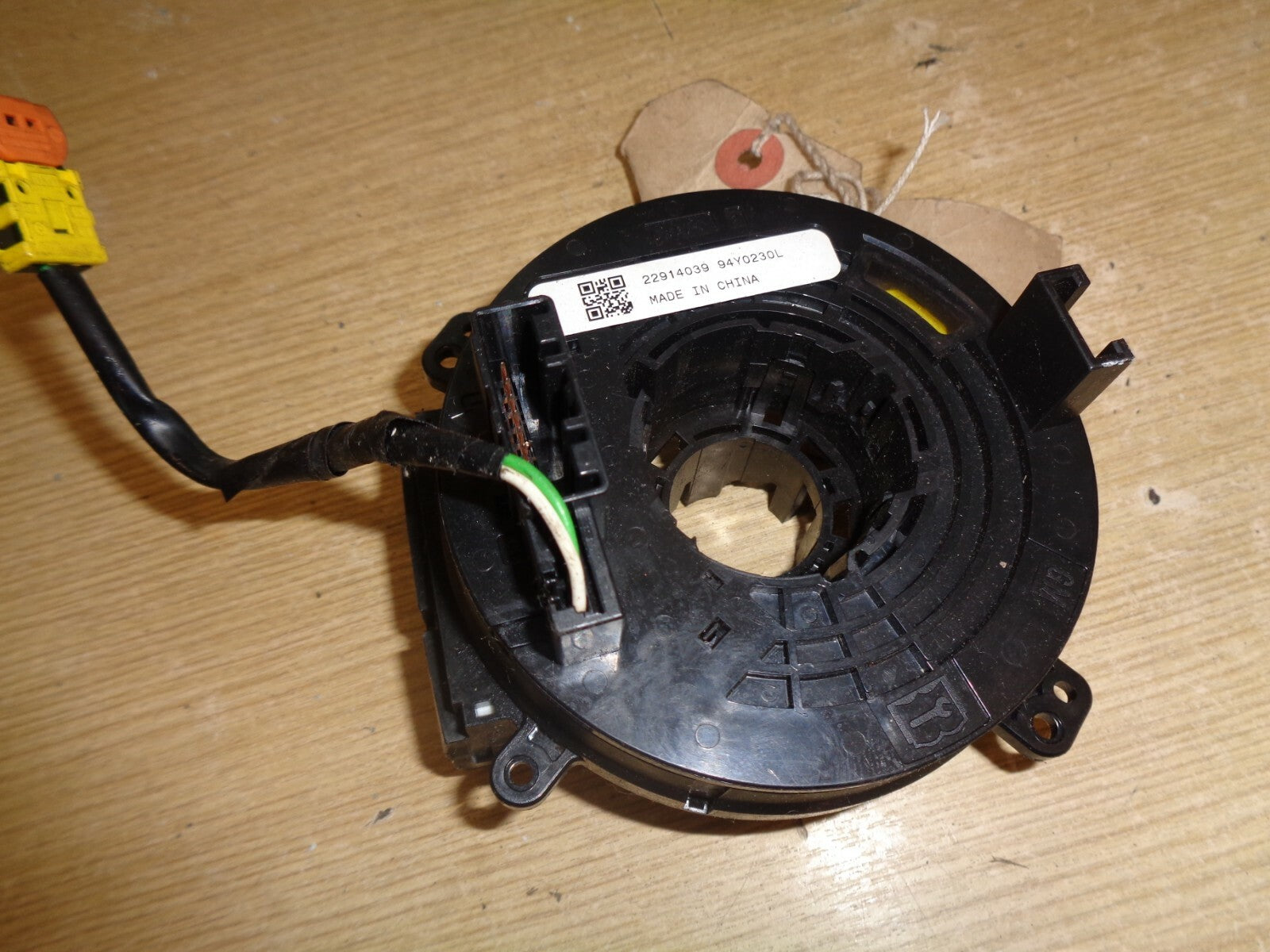 VAUXHALL CORSA E MK5 2016 1.4 ASTRA J MK6 SAFETY BAG SQUIB SLIP RING 22914039
