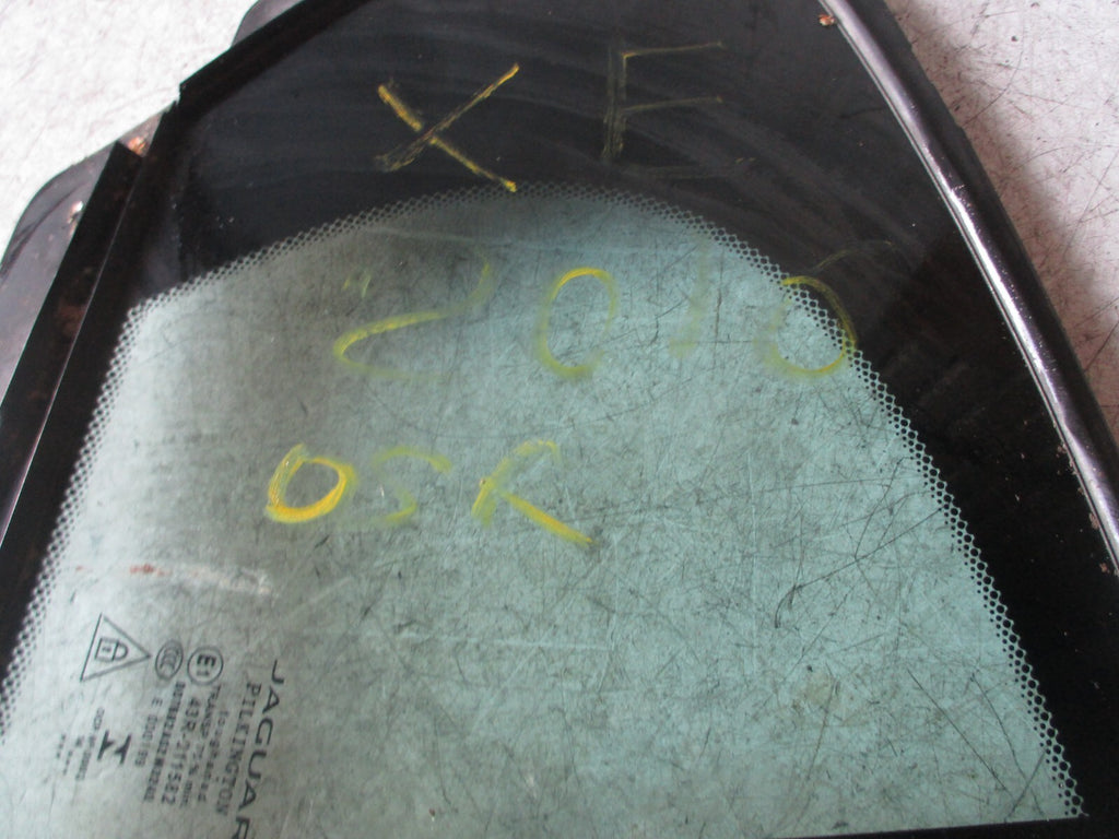 JAGUAR XE 2015 5 DOOR OSR DRIVER SIDE REAR QUARTER WINDOW GLASS