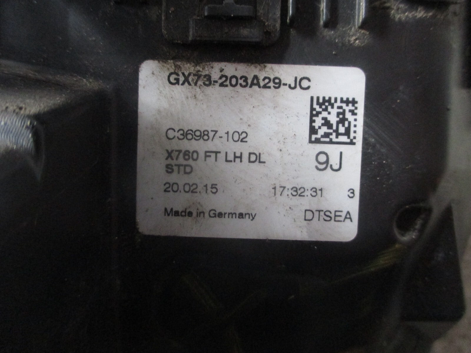 JAGUAR XE 2016 NSF PASSENGER SIDE FRONT DOOR LOCK GX73203A29JC