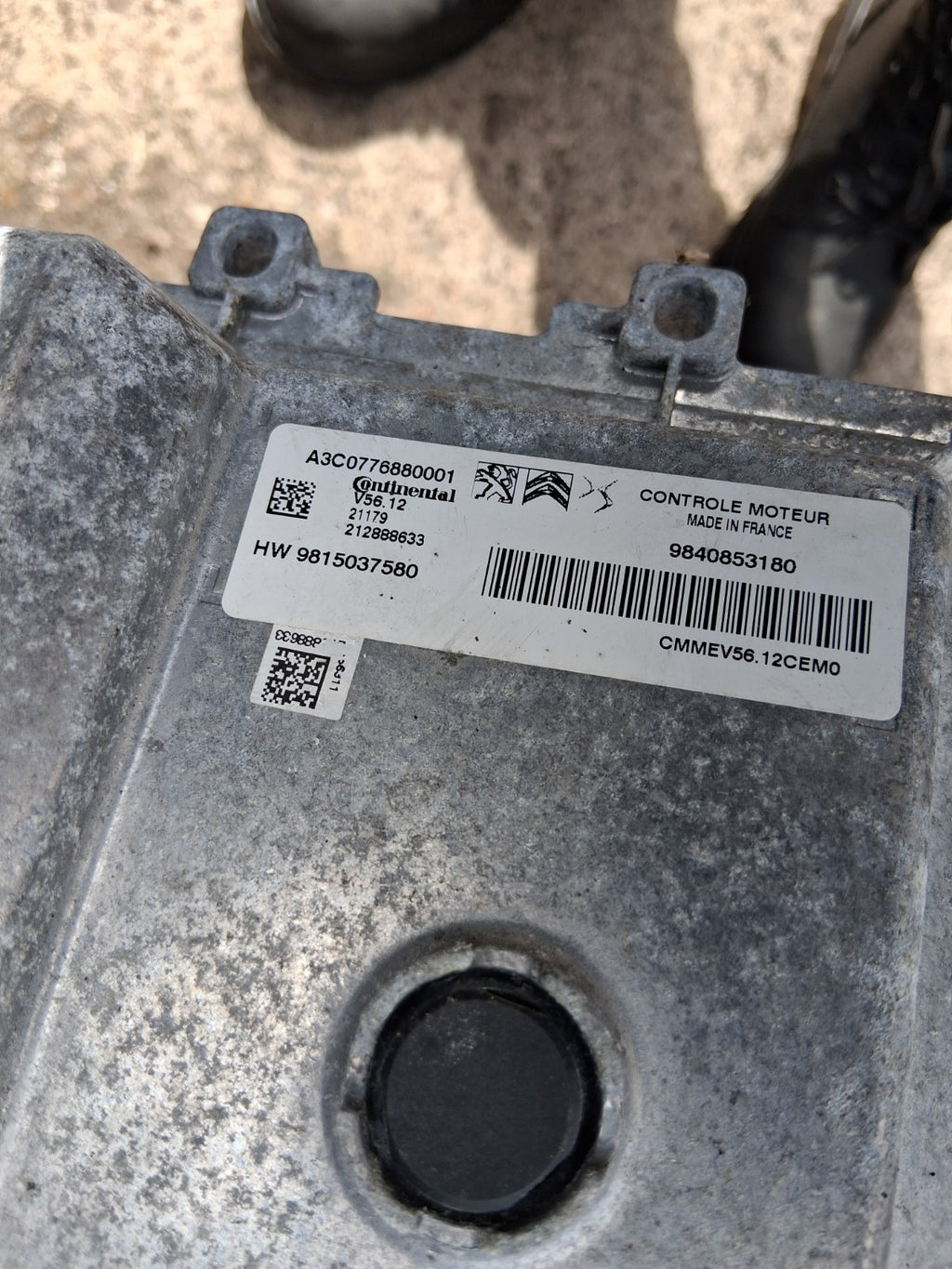 2021 CITROEN C3 MK3 1.2 PETROL ECU ENGINE CONTROL UNIT MODULE 9840853180