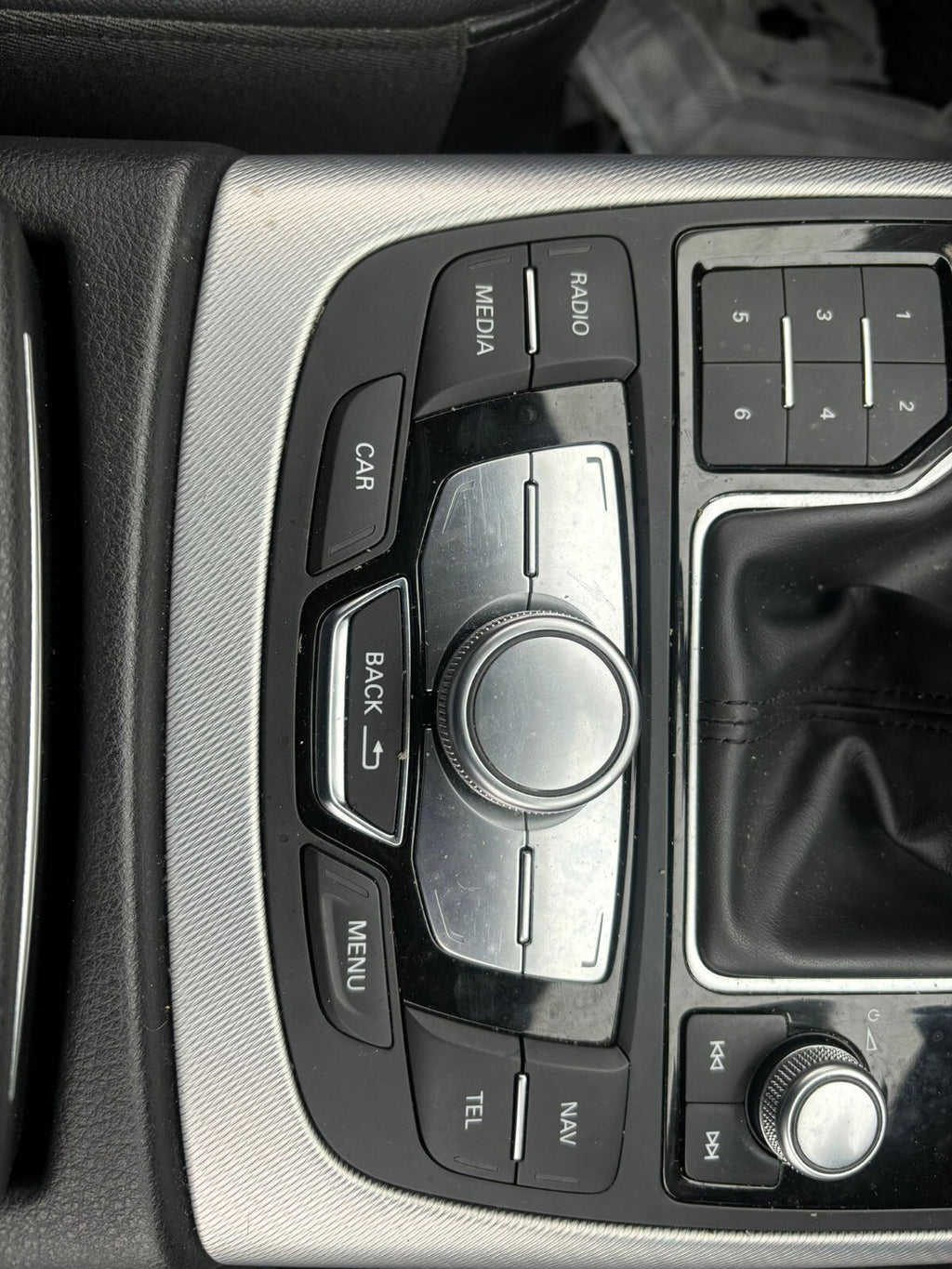 2017 AUDI A6 FACELIFT C7 4G RADIO MEDIA CONTROL & GEAR STICK SURROUND TRIM