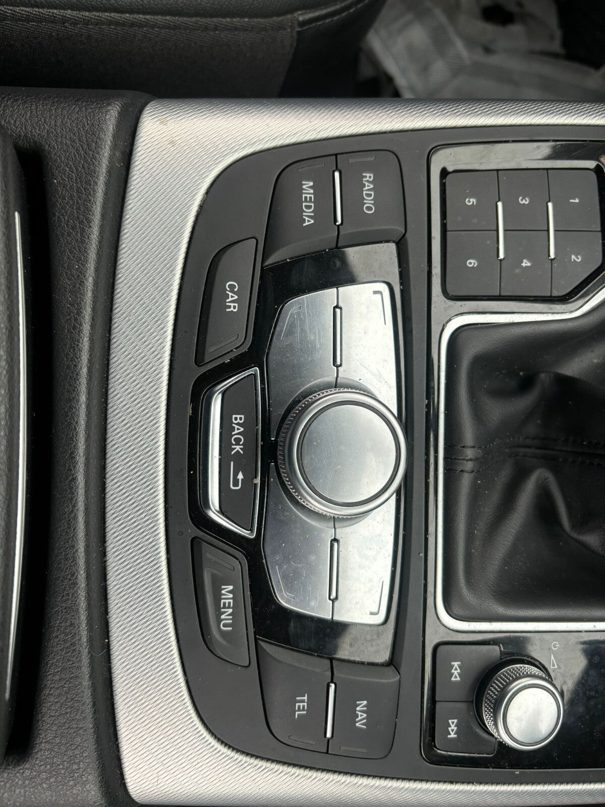 2017 AUDI A6 FACELIFT C7 4G RADIO MEDIA CONTROL & GEAR STICK SURROUND TRIM
