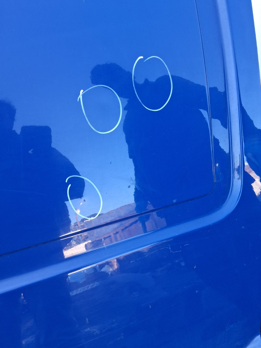 2010 FIAT DOBLO MK1 NS PASSENGERR SIDE LEFT COMPLETE SLIDING DOOR BLUE