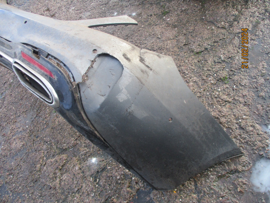MERCEDES BENZ S CLASS W222 2017 REAR BUMPER DIFFUSER GREY DAMAGED