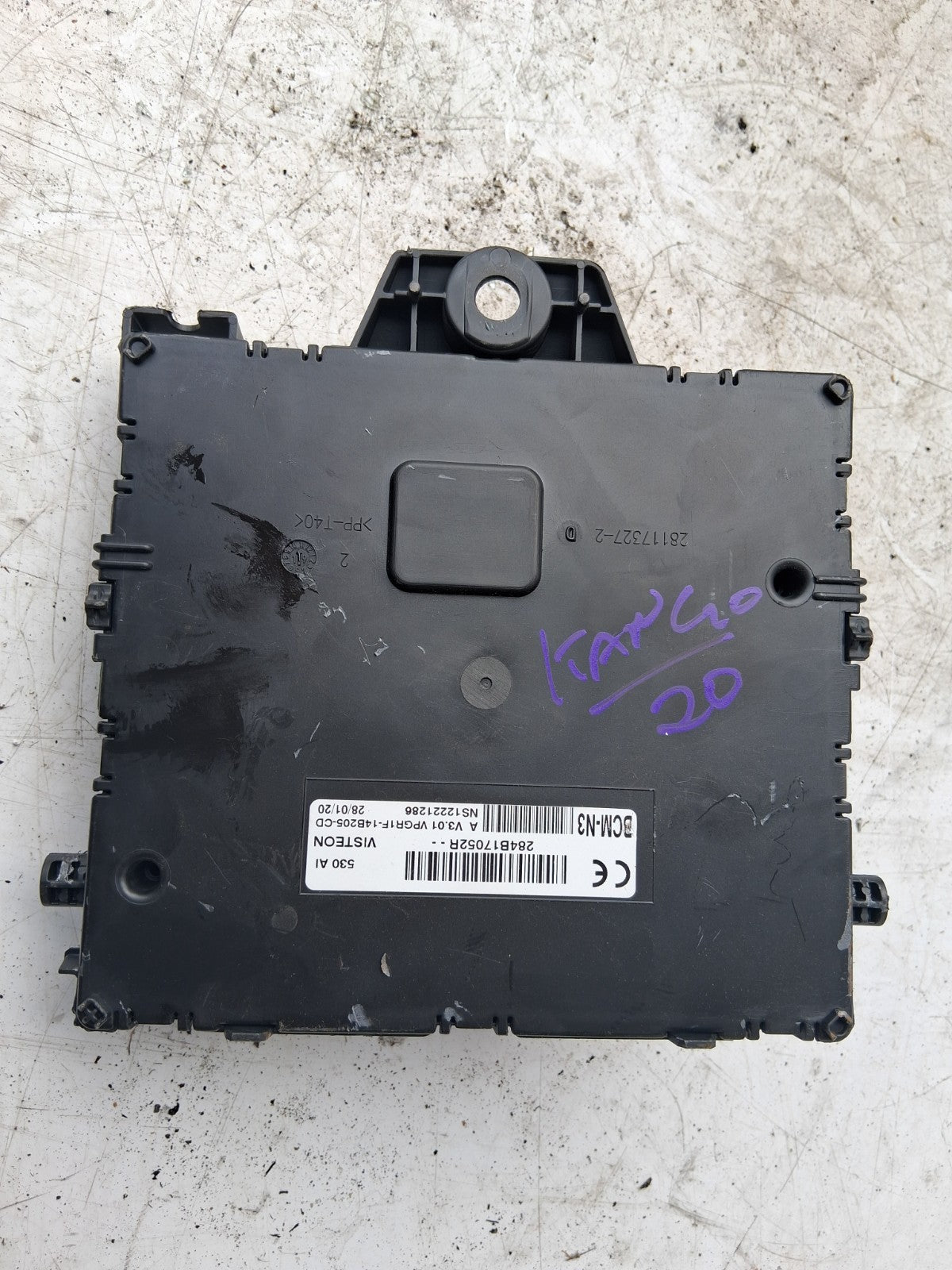 2020 RENAULT KANGOO MK2 1.5 DIESEL BCM BODY CONTROL MODULE 284B17052R
