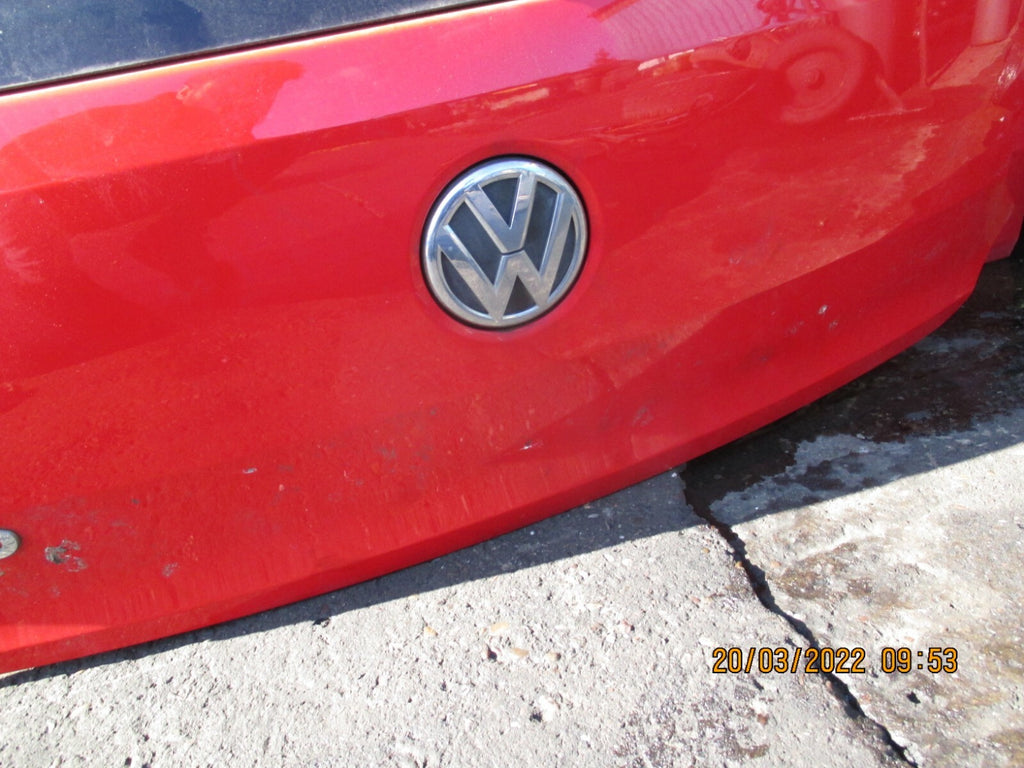 VOLKSWAGEN POLO 2014 MK5 6R REAR COMPLETE TAILGATE RED