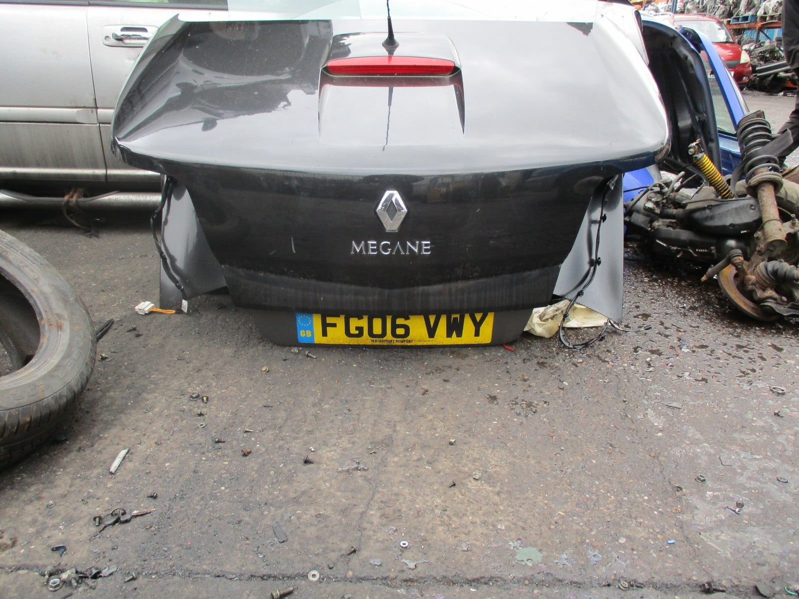RENAULT MEGANE CC MK2 REAR BOOTLID BLACK