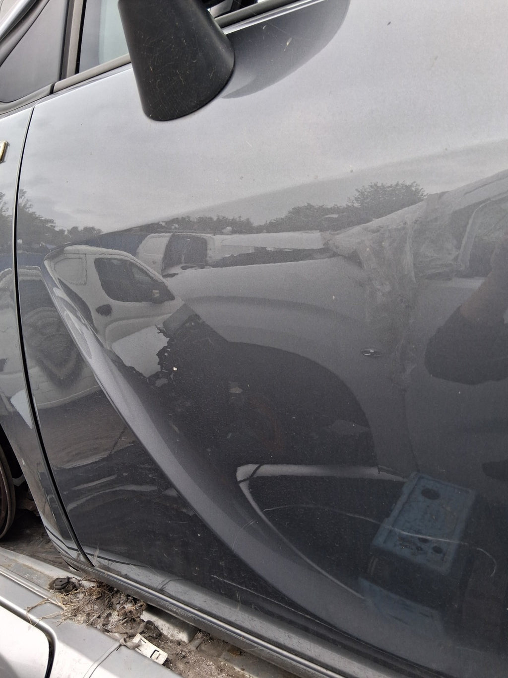 2017 VAUXHALL MERIVA B MK2 NSF PASSENGER SIDE FRONT LEFT BARE DOOR GREY Z195