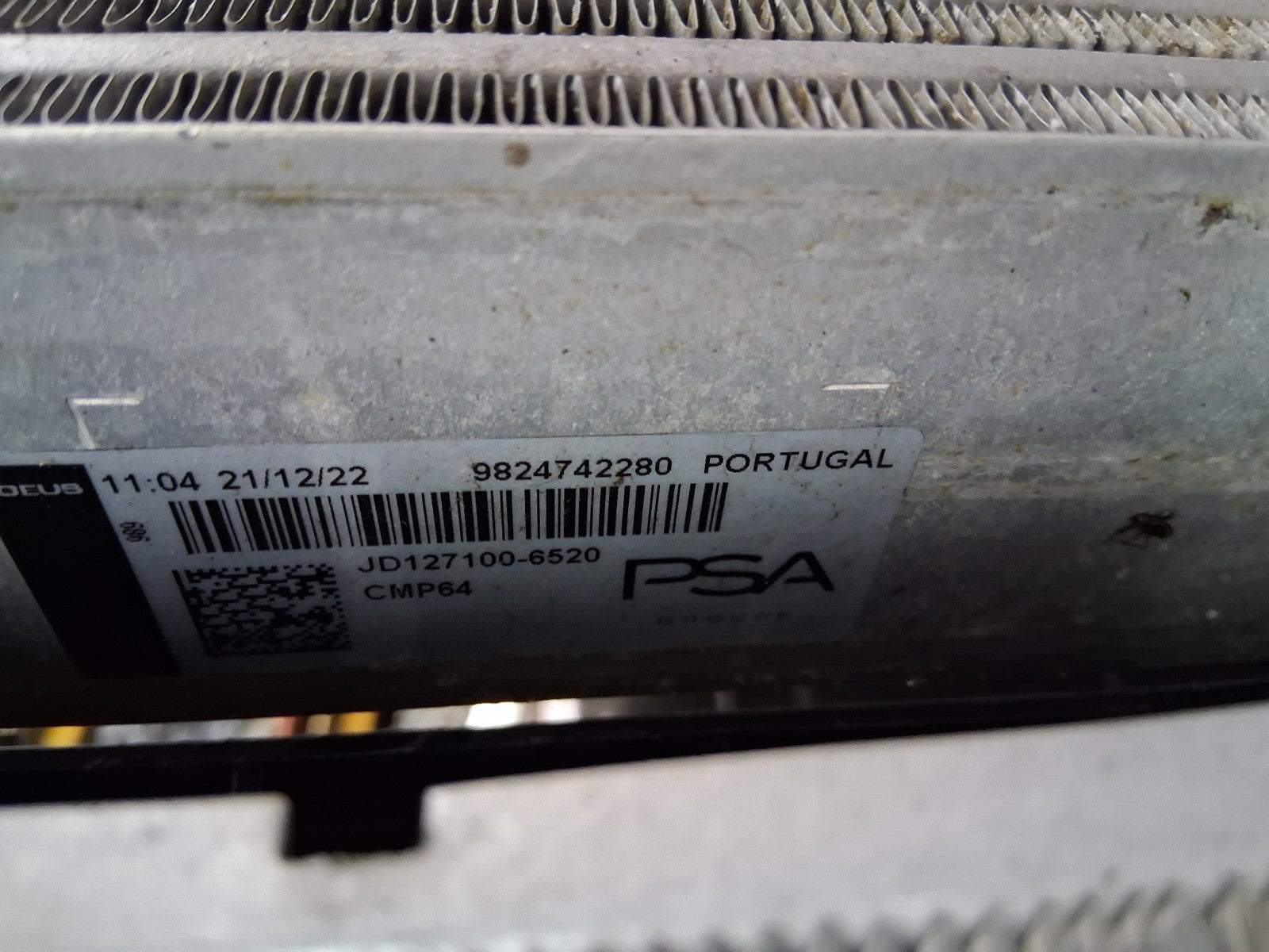PEUGEOT 208 MK2 2021 1.2 PETROL MANUAL RADIATOR RADPACK SLAM PANEL 9838282180