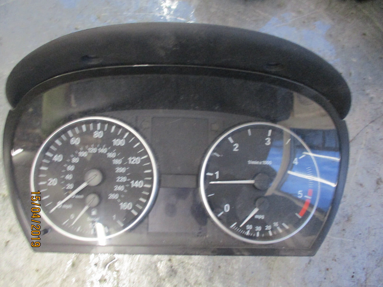 BMW 3 SERIES E90 2007 2.0 DIESEL SPEEDO CLOCKS CLUSTER SPEEDOMETER 102538062