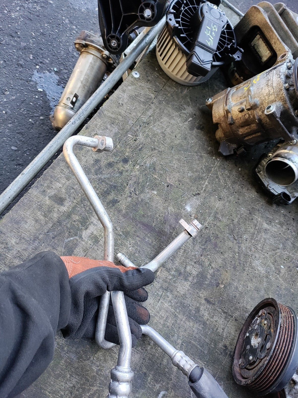 2008 MITSUBISHI OUTLANDER 2.2 DIESEL  A/C AIR COMPRESSOR PUMP 926003VD0A