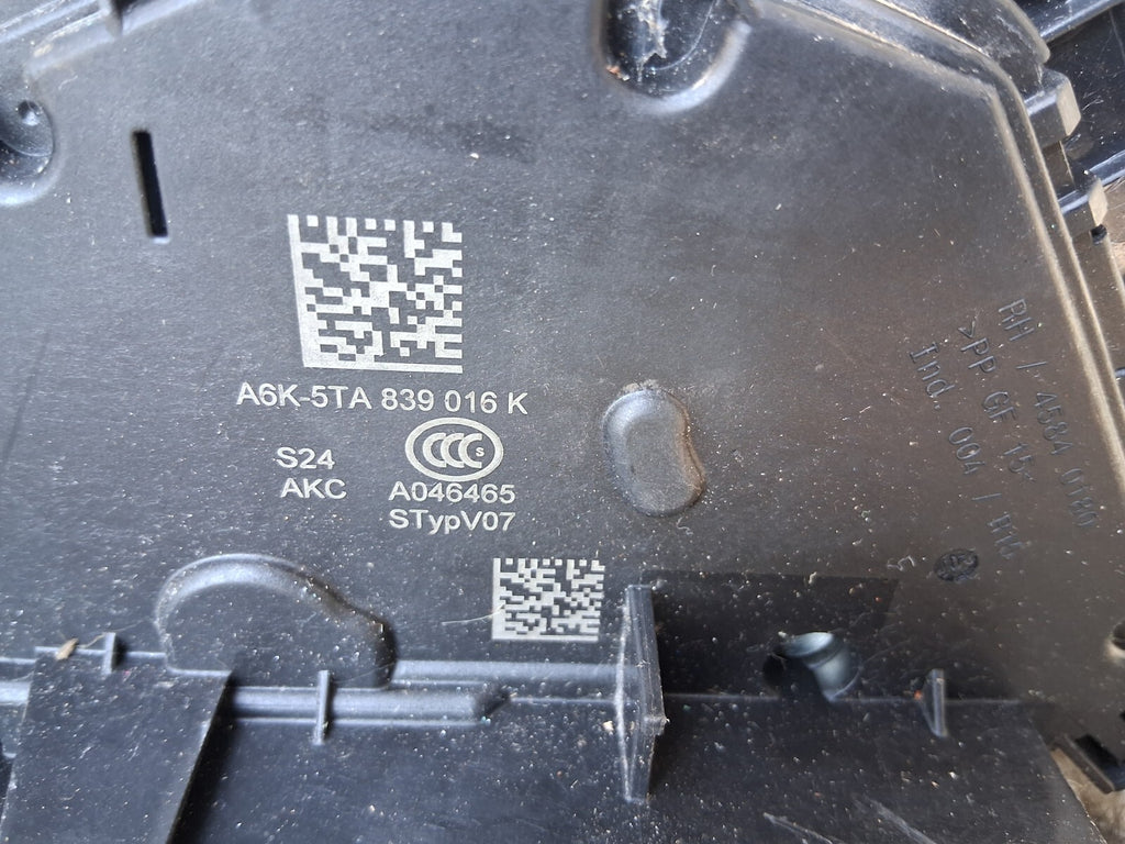 VW VOLKSWAGEN GOLF MK7 OSR DRIVER SIDE REAR DOOR LOCK MECHANISM 45840180