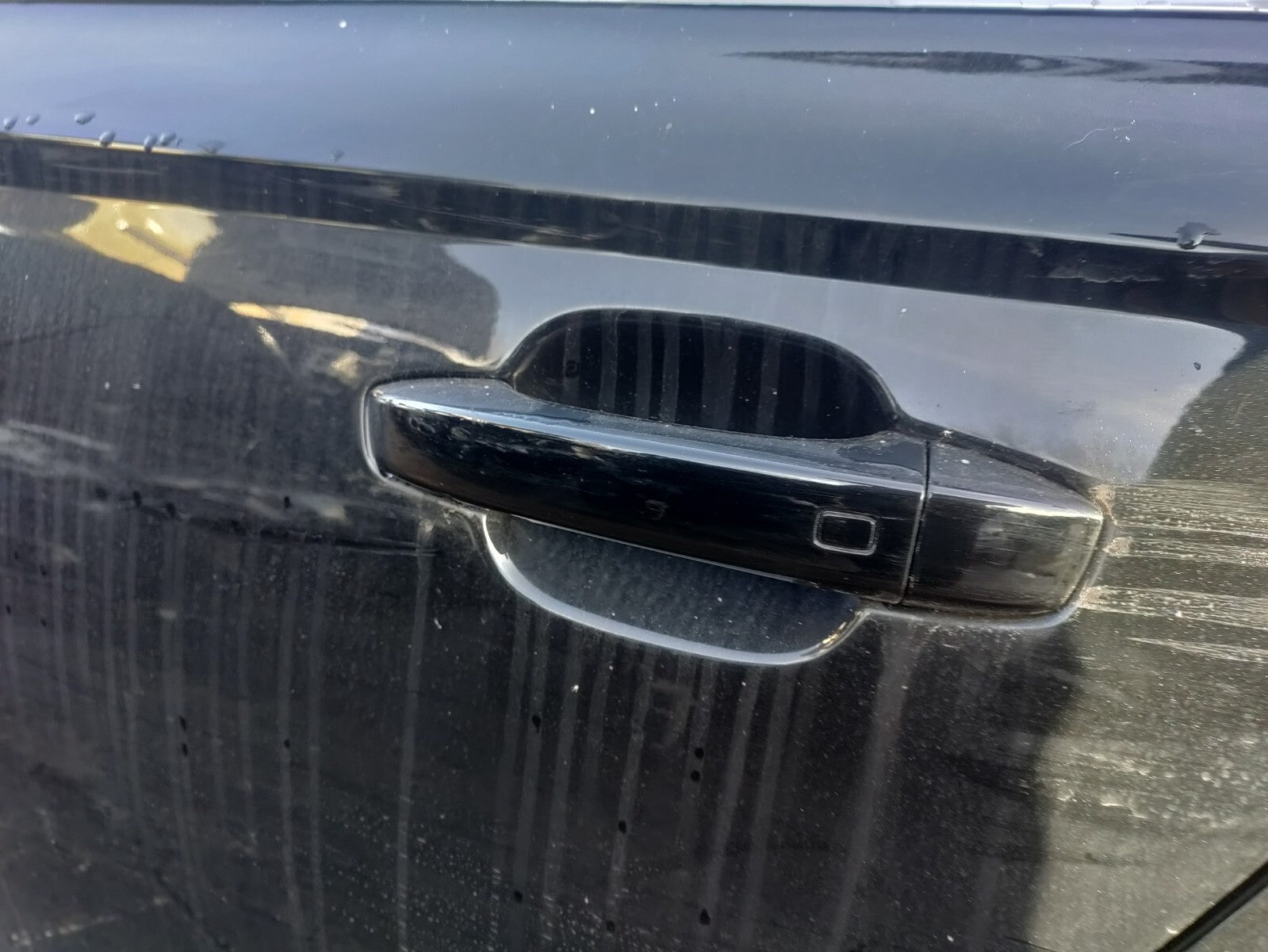 2017 AUDI A6 C7 4G SALOON NSR PASSENGER SIDE REAR DOOR HANDLE MYTHOS BLACK LY9T