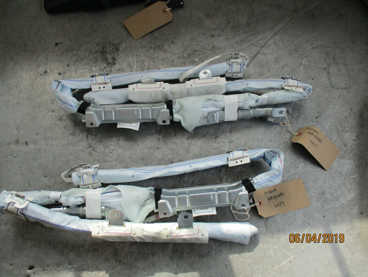 NISSAN QASHQAI J11 (MK2) OS NS DRIVER PASSENGER SIDE ROOF CURTAIN AIRBAGS