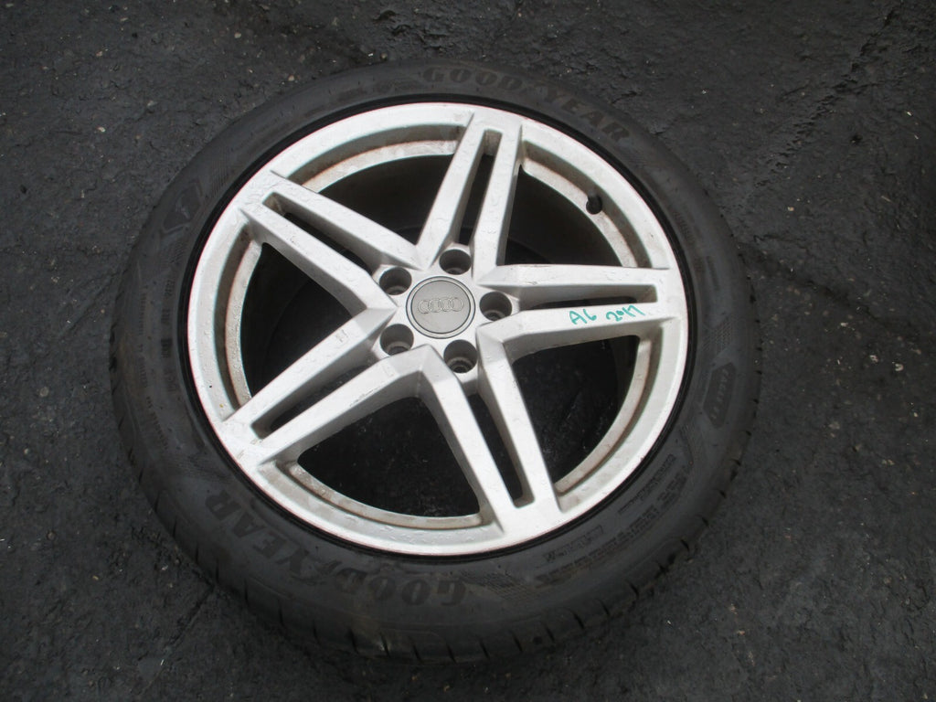 2017 AUDI A6 C7 18 INCH ALLOY WHEEL WITH TYRE 245/45R18 4G0601025CP REF 2