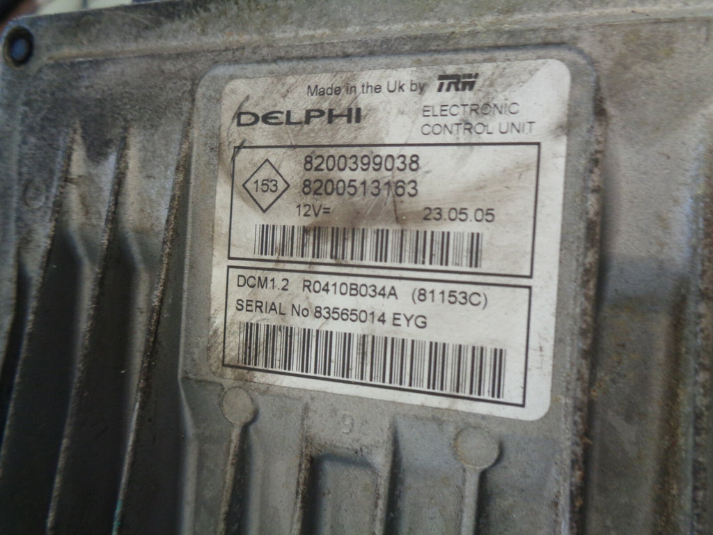RENAULT MEGANE MK2 ENGINE CONTROL MODULE UNIT 8200399038