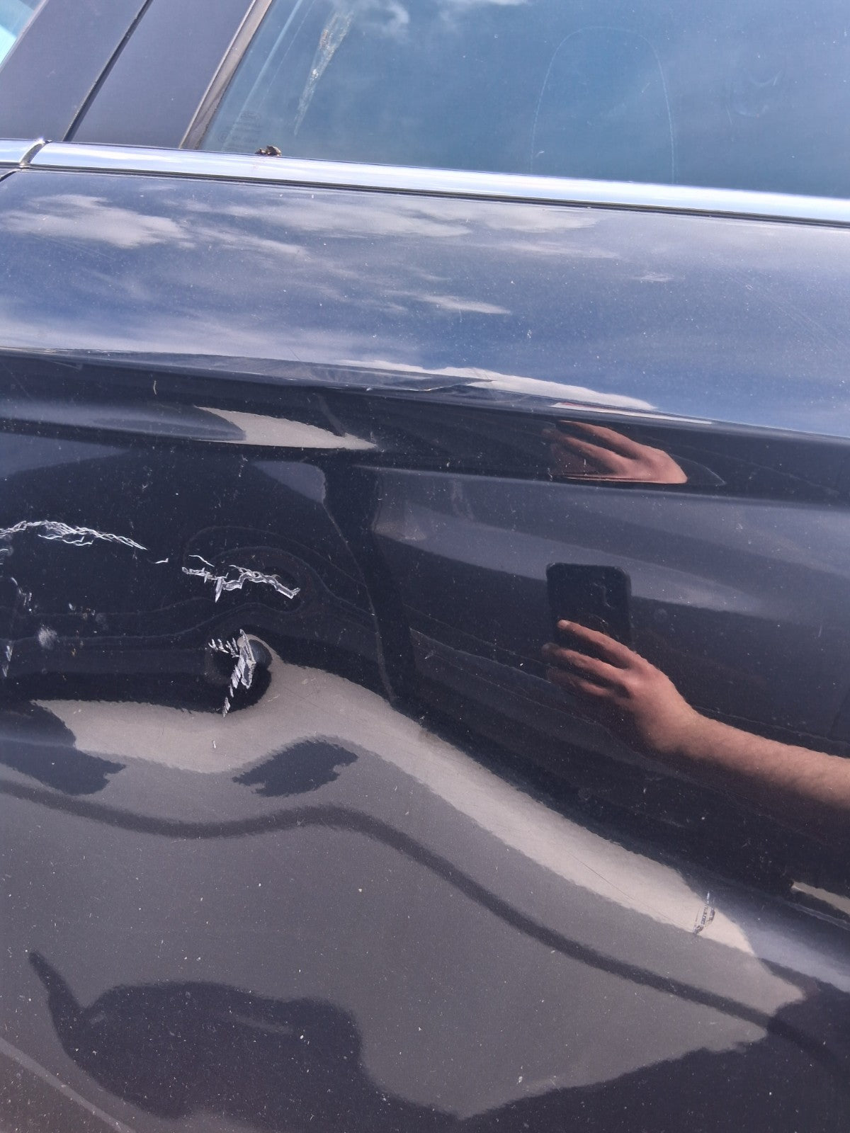 2012 FORD FIESTA MK7 5 DOOR NSR PASSENGER SIDE REAR LEFT COMPLETE DOOR BLACK