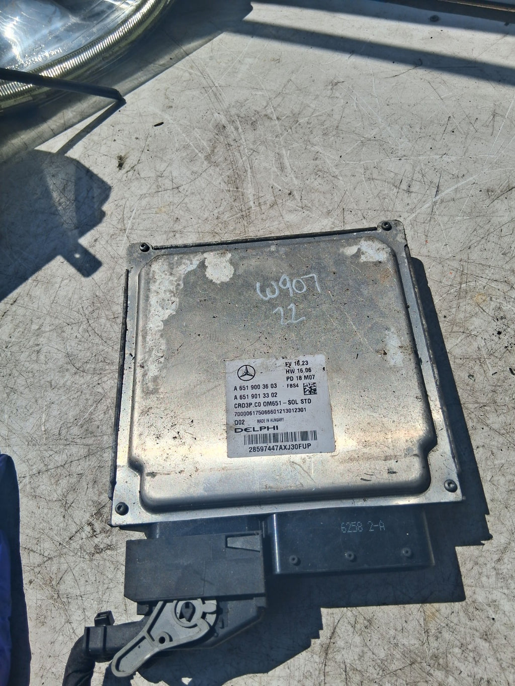 2022 MERCEDES BENZ SPRINTER W907 ECU ENGINE CONTROL UNIT A6519003603