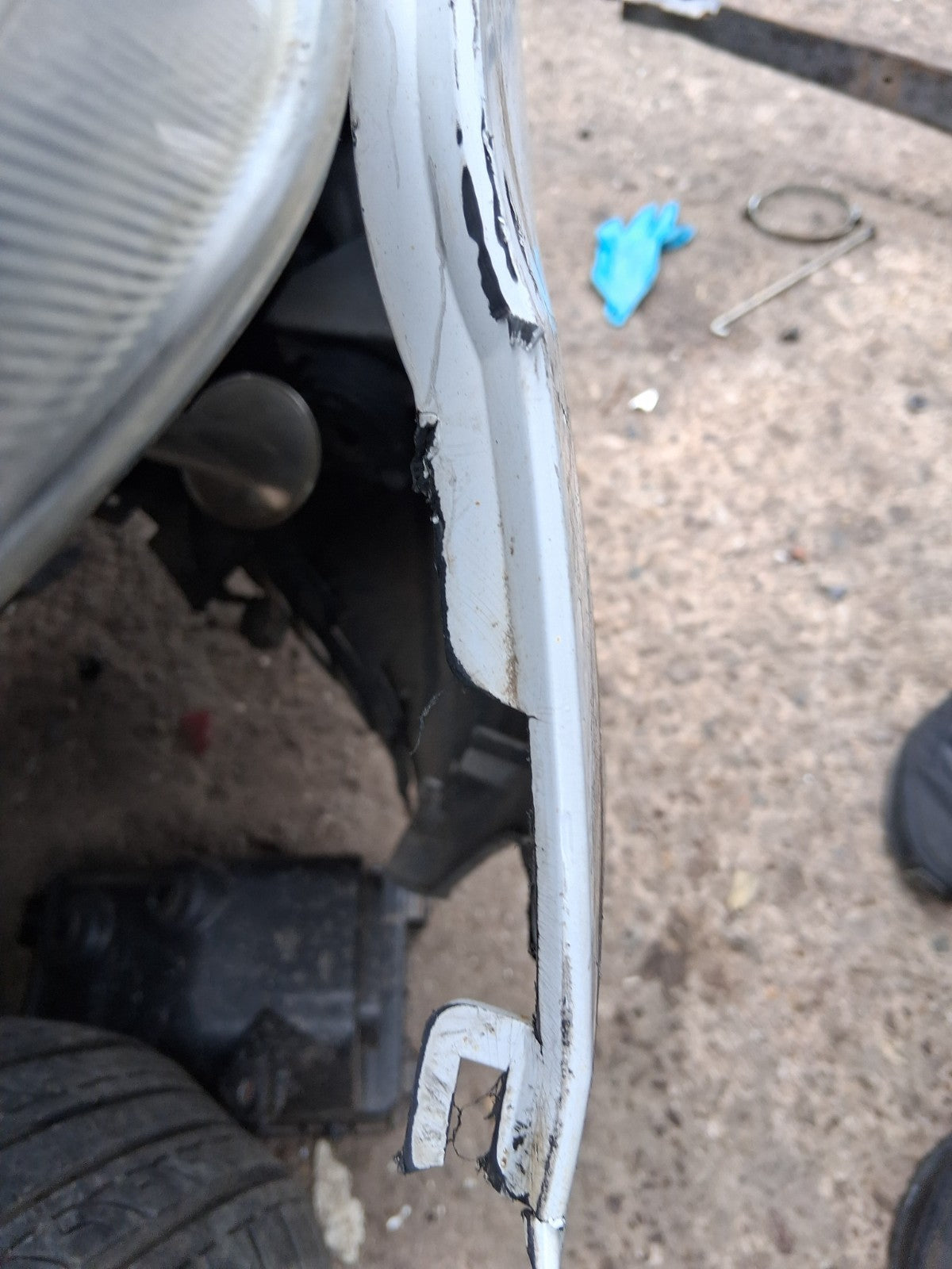 2015 FORD TRANSIT COURIER MK1 FRONT BARE BUMPER WHITE