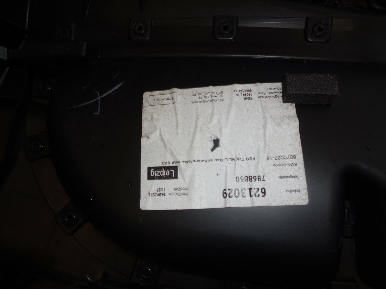 BMW 1 SERIES F20 2019 NSR PASSENGER SIDE REAR DOOR CARD PANEL 7271979