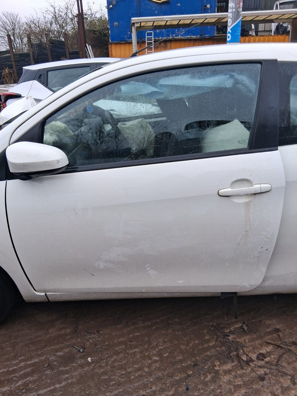 2019 PEUGEOT 108 3 DOOR MK2 NS PASSENGER SIDE LEFT BARE DOOR SOLID WHITE KWD