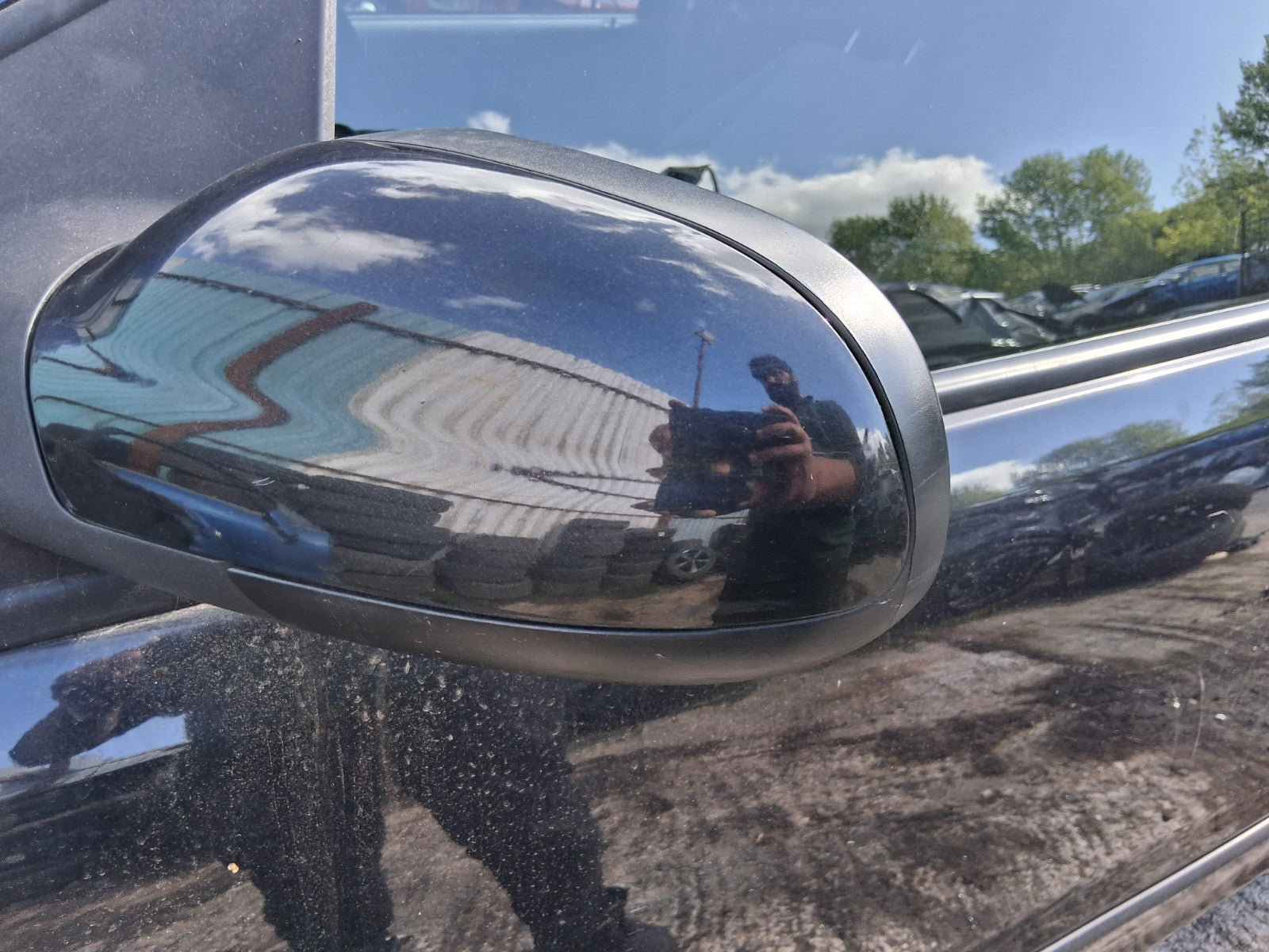 2011 VW VOLKSWAGEN FOX 3 DOOR NS PASSENGER SIDE FRONT LEFT WING MIRROR BLACK