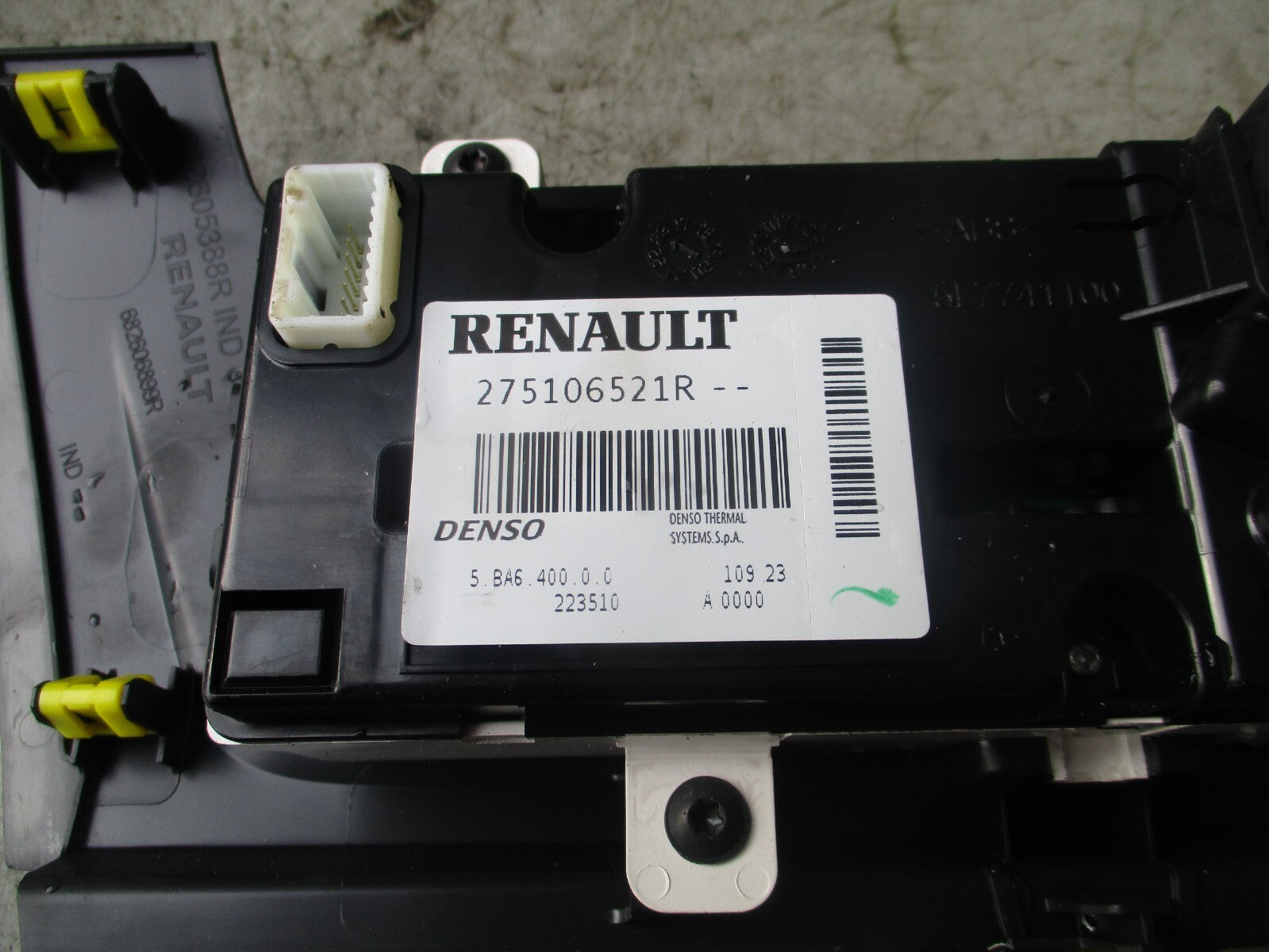 2023 RENAULT MASTER AC HEATER CONTROL WITH TRIM 275106521R