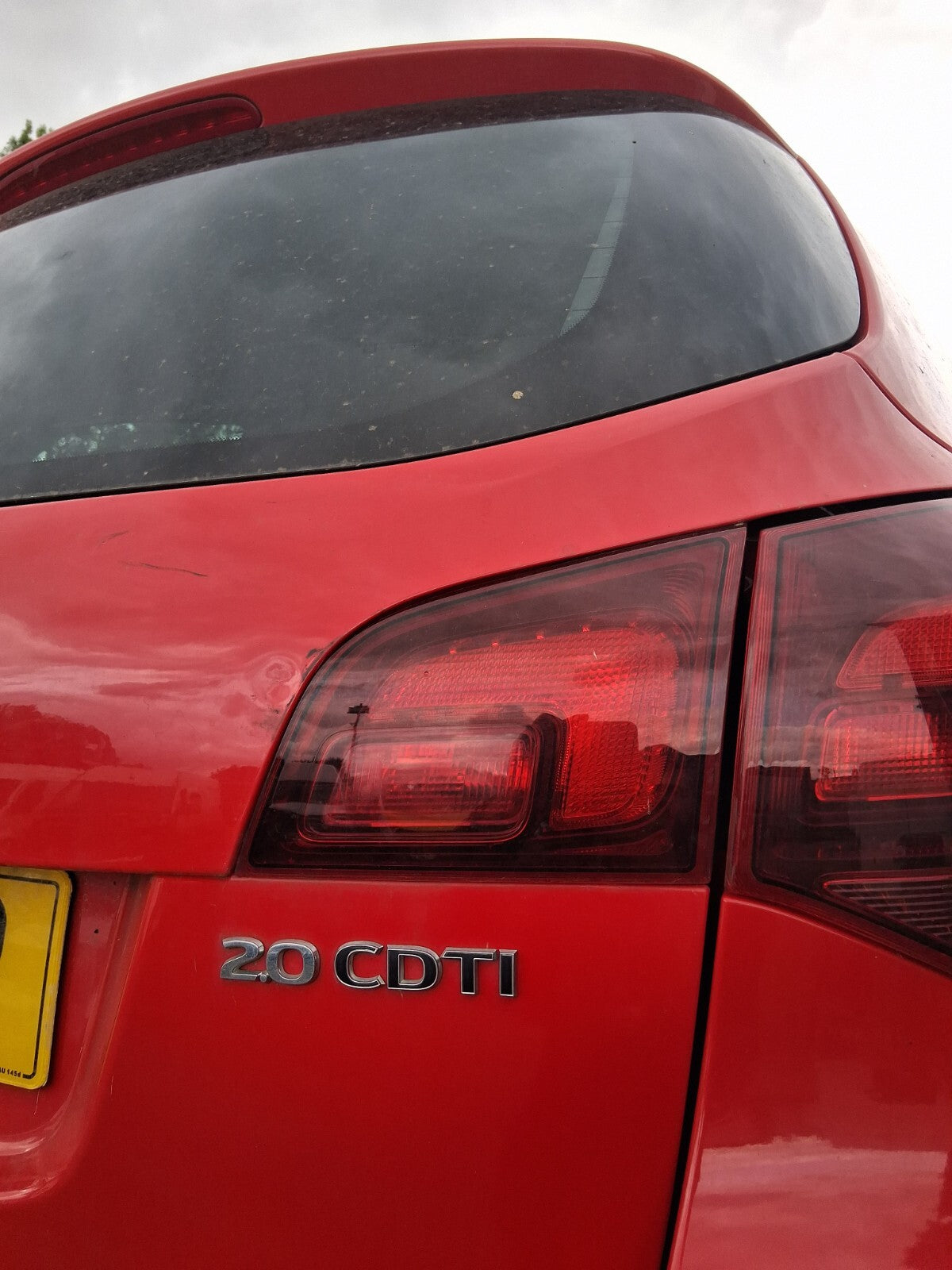 2015 VAUXHALL ASTRA J MK6 ESTATE OSR DRIVER SIDE REAR INNER REAR LIGHT LAMP