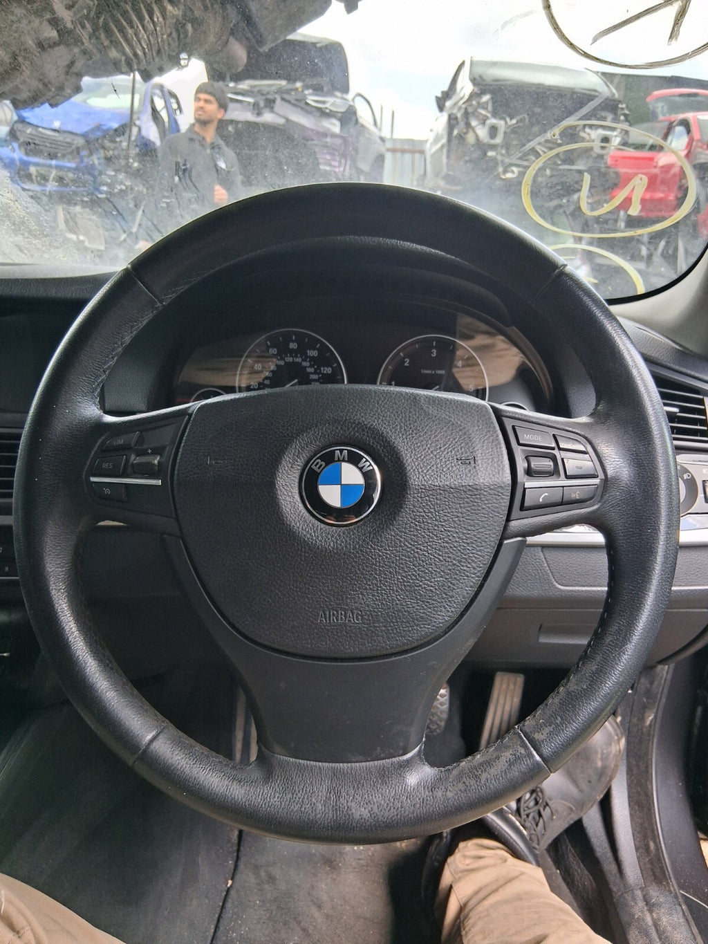 2012 BMW 5 SERIES F10 MULTIFUNCTIONAL STEERING WHEEL WITHOUT AIRBAG