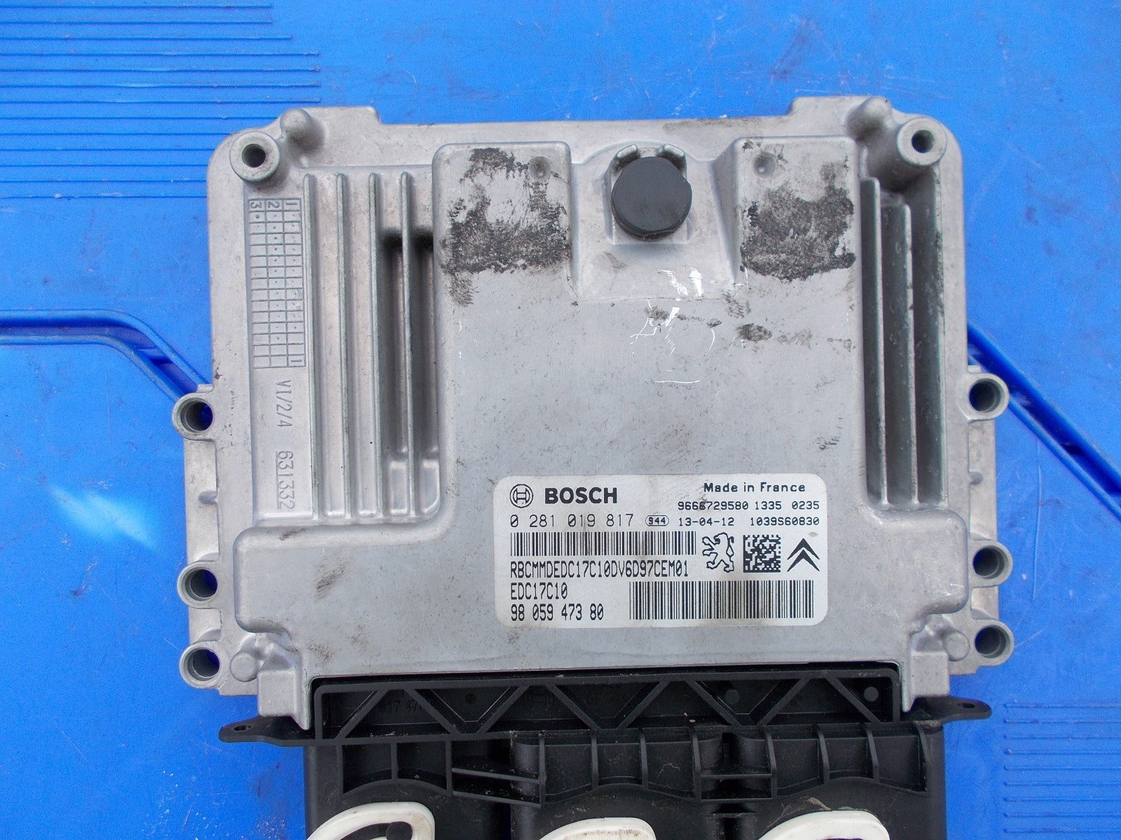 2013 PEUGEOT PARTNER MK2 1.6 HDI DIESEL ENGINE ECU 9666729580