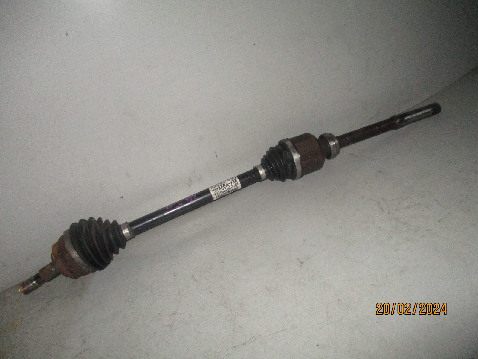 CITROEN C4 MK3 MOKKA B 2022 1.2 PETROL OS DRIVER SIDE DRIVESHAFT 9824359680