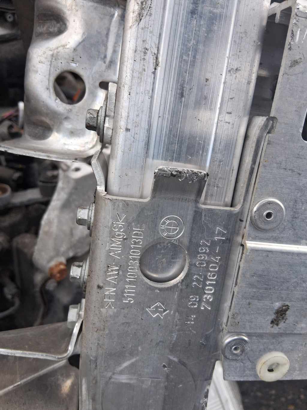 2022 BMW 2 SERIES F44 1.5 DIESEL RADIATOR SUPPORT BAR 7301604