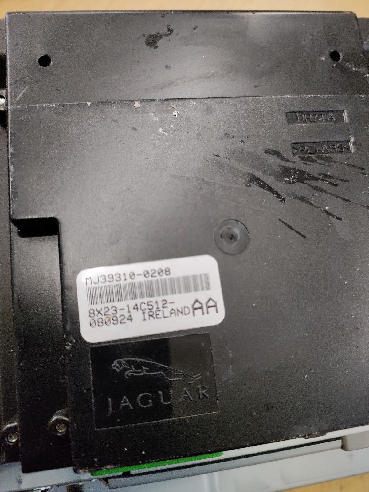 2009 JAGUAR XF X250 MULTIMEDIA CD PLAYER HEAD UNIT 7G9N18C815TA