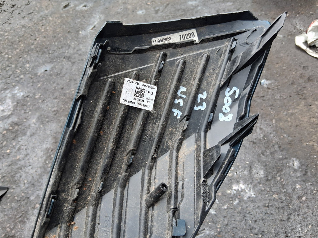 2023 PEUGEOT 5008 MK2 NSF PASSENGER SIDE FRONT BUMPER UPPER GRILL MOULDING