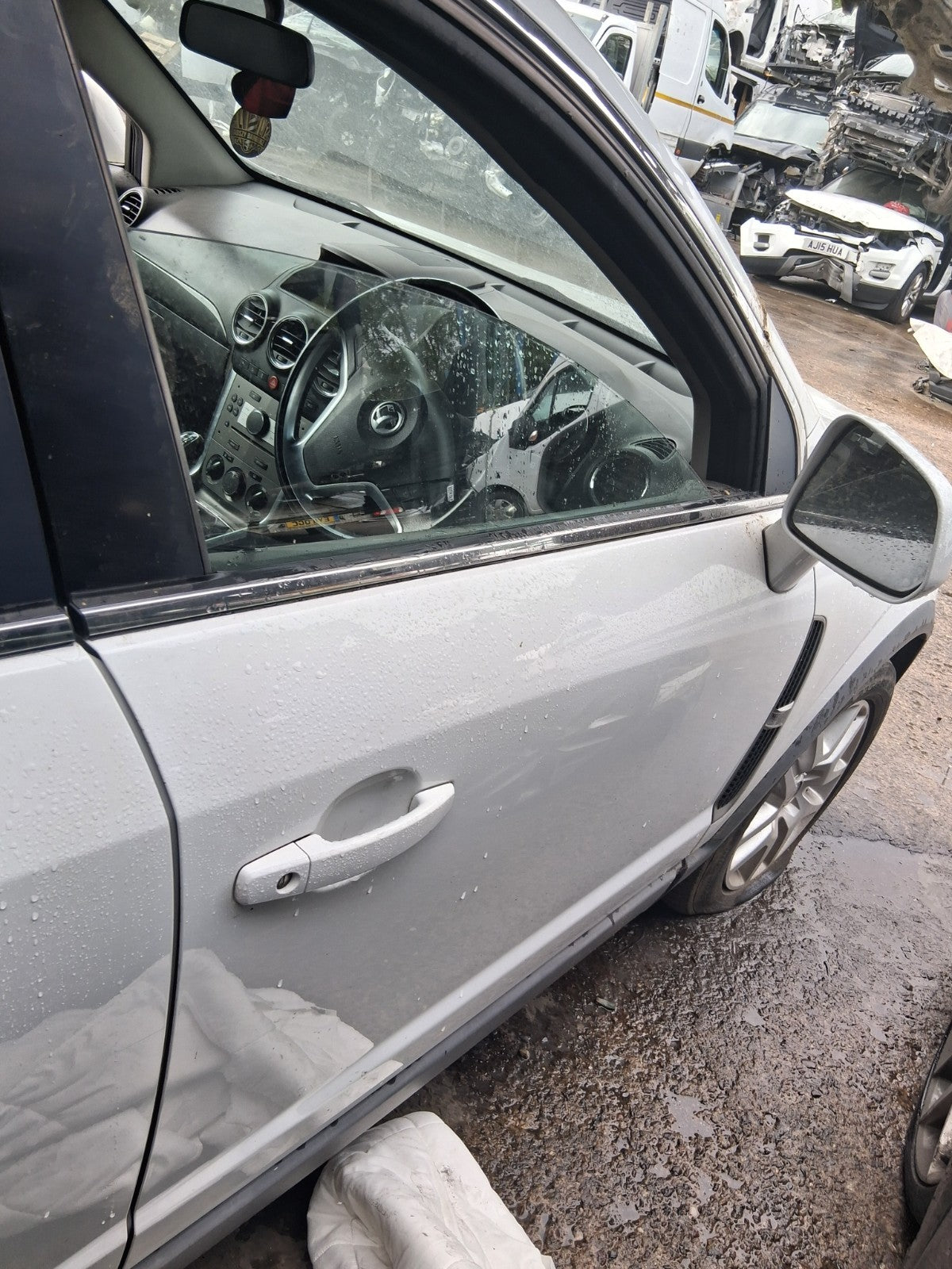 2015 VAUXHALL ANTARA MK1 OSF DRIVER SIDE FRONT DOOR WHITE GAZ