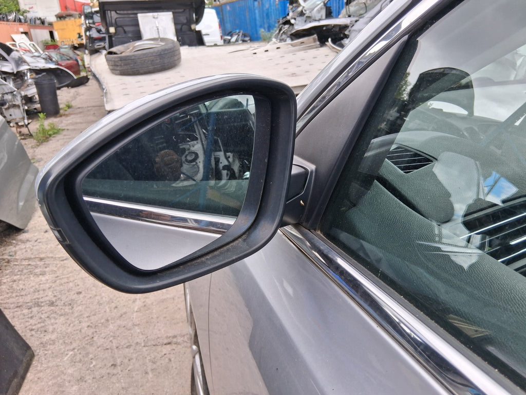 2014 PEUGEOT 308 MK2 NSF PASSENGER SIDE FRONT MANUALFOLD WING MIRROR SILVER EZR