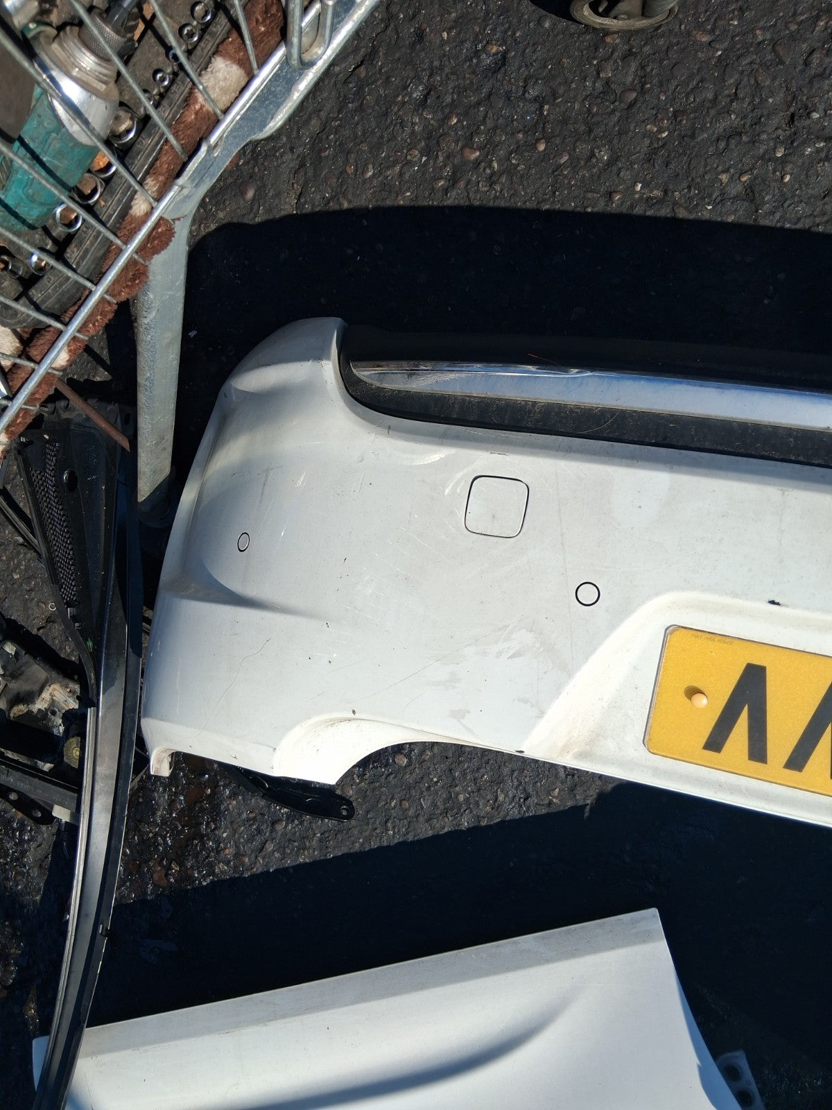 2013 CITROEN C4 MK2 COMPLETE REAR BUMPER WHITE