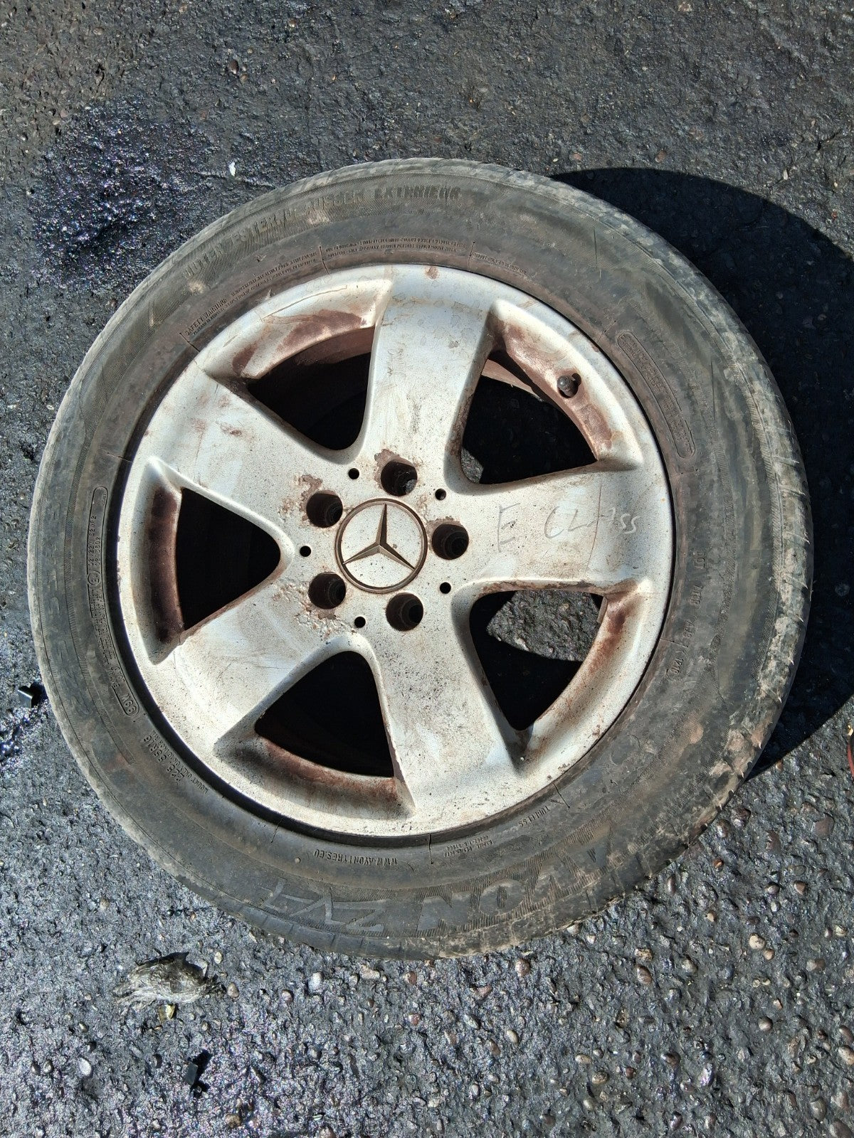 2004 MERCEDES BENZ E CLASS W211 16 INCH ALLOY WHEEL WITH TYRE 225/55R16