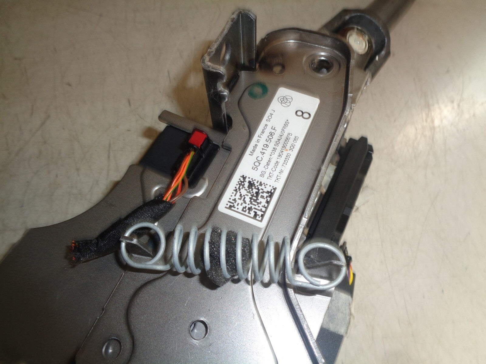 VW VOLKSWAGEN TIGUAN 2019 2.0 DIESEL STEERING COLUMN 5QC419506F