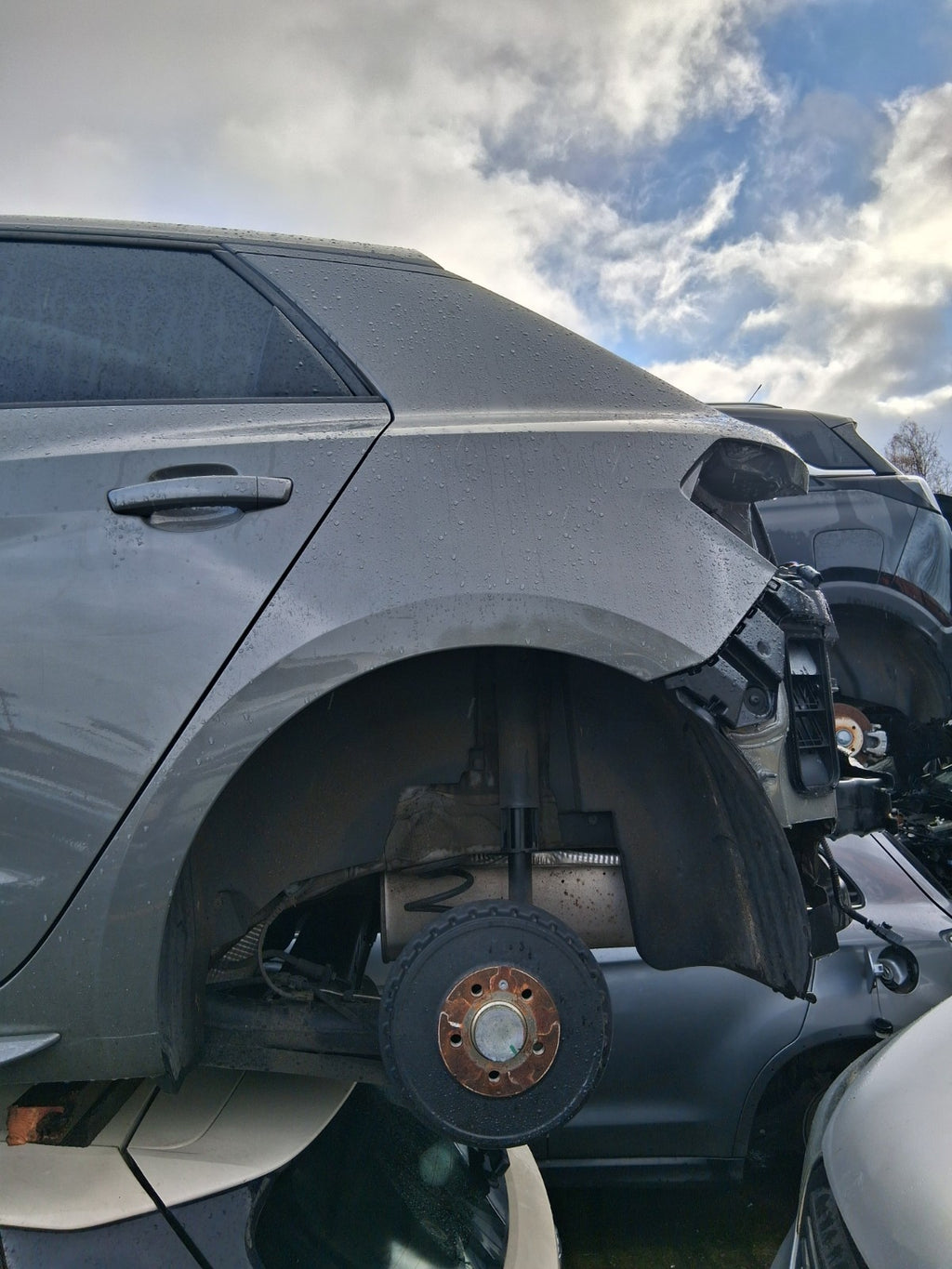 2024 AUDI A1 S LINE MK2 GB NSR PASSENGER REAR QUARTER PANEL CHRONOS GREY LX7G