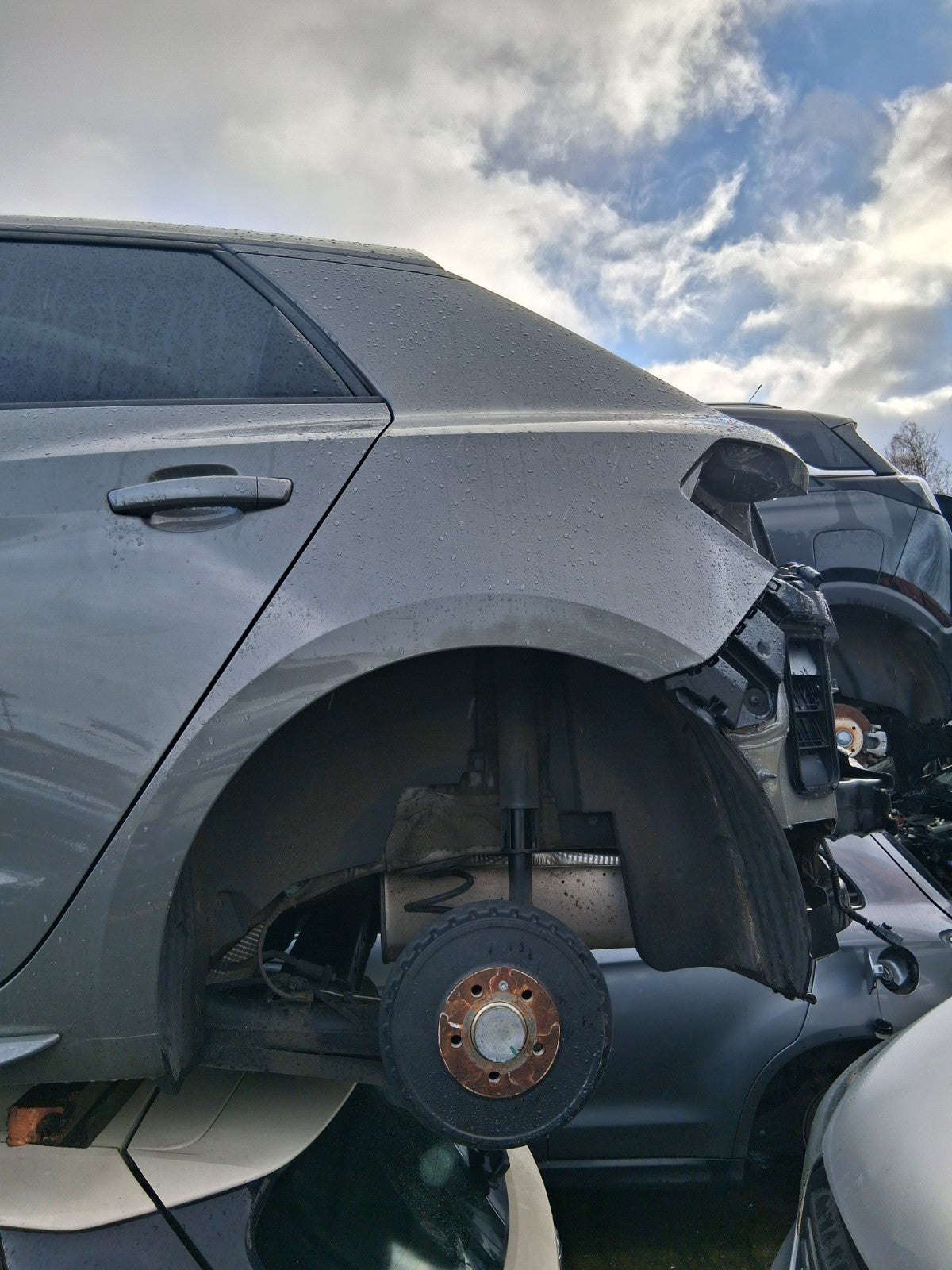 2024 AUDI A1 S LINE MK2 GB NSR PASSENGER REAR QUARTER PANEL CHRONOS GREY LX7G