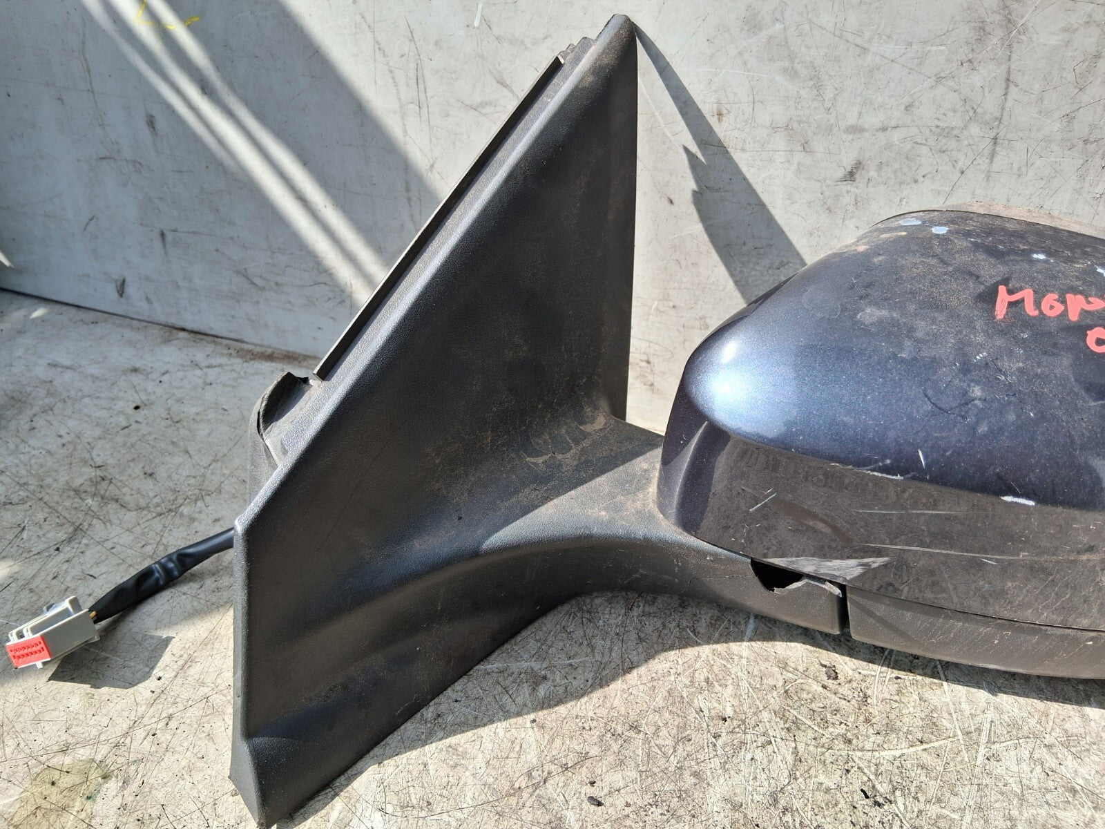 FORD MONDEO MK4 2008 NS PASSENGER SIDE LEFT WING MIRROR BLUE 024384