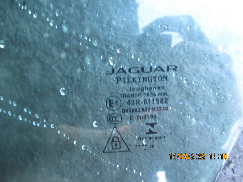 JAGUAR XE 2019 NSF PASSENGER SIDE FRONT DOOR WINDOW DROP GLASS