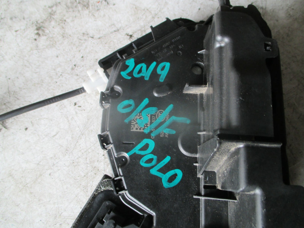 VOLKSWAGEN POLO 2019 AW OSF FRONT DRIVER SIDE DOOR LOCK MECHANISM